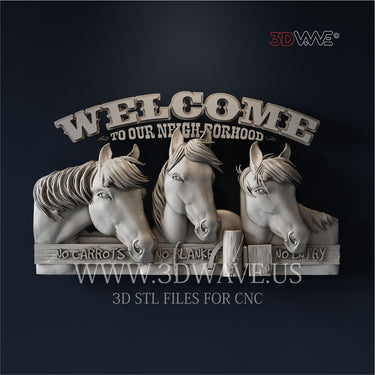 RANCH WELCOME SIGN 3D STL